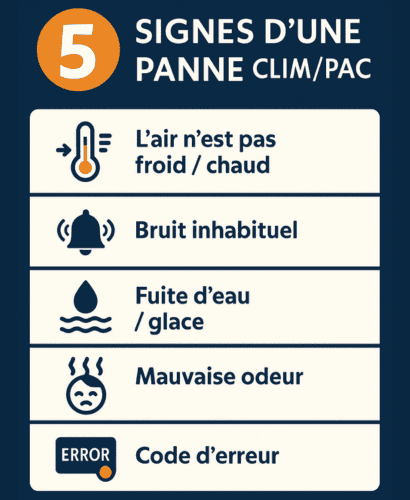 Signes de panne